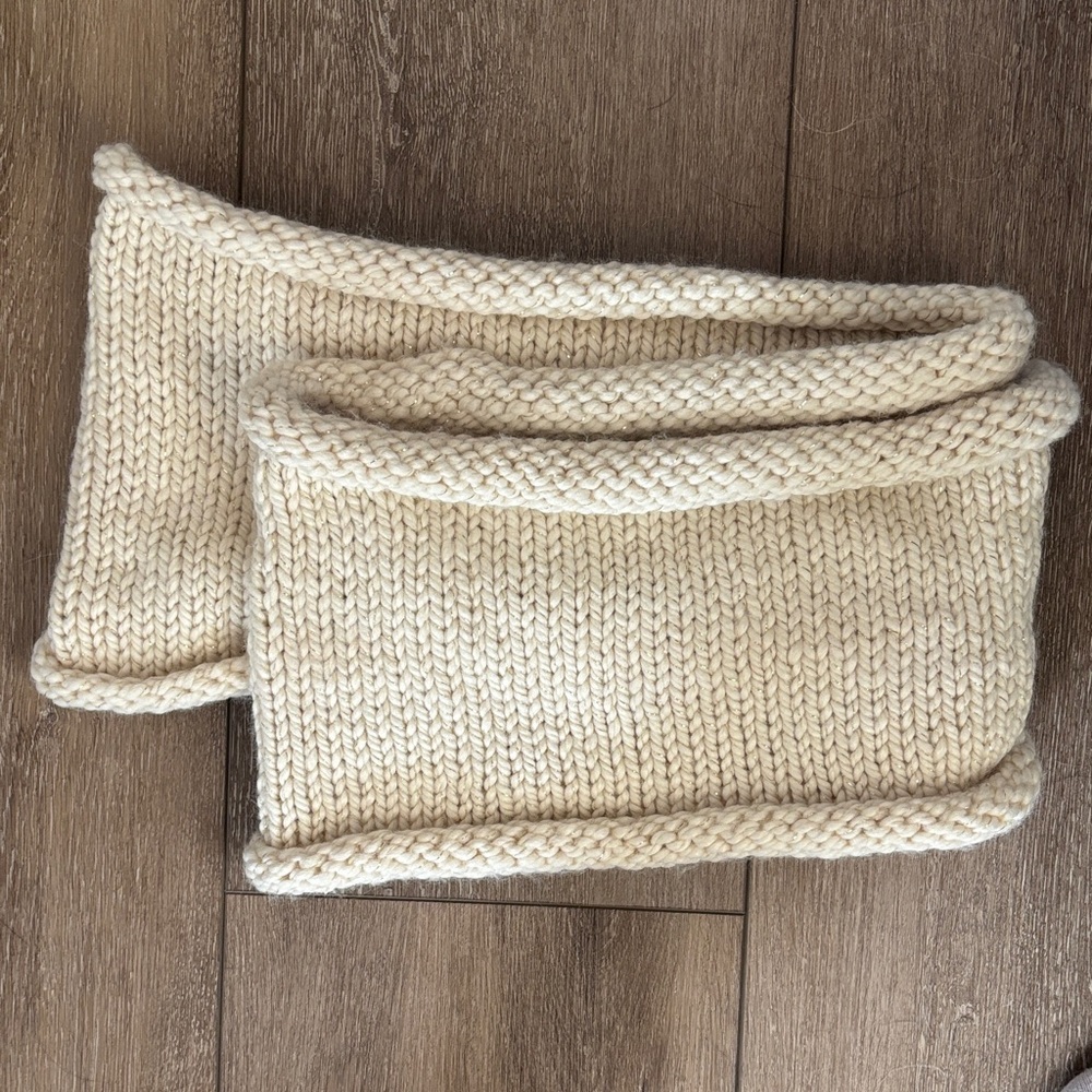 Chic Cream Knit Infinity Scarf